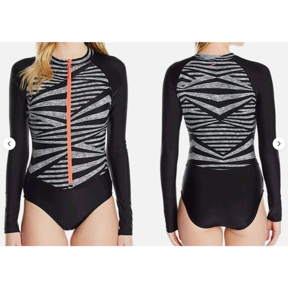 NWOT Speedo Granatina Long Sleeve One Piece Swimsuit Size Medium - Picture 1 of 8